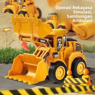 Educational Toys for Boys: Inertia Press Excavator Car
