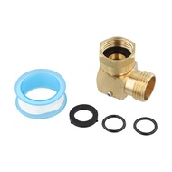 [HUND]Garden Hose Swivel Elbow Connector 90 Degree Solid Brass (1 pcs)
