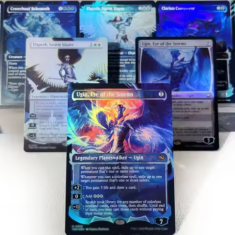 EOE TDM EOS FOIL6/001 Tcg proxy magical cards Tezzer Cruel Zenith Elspeth, Storm Ancient Tomb Cosmog