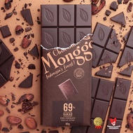HITAM Chocolate Monggo | Dark Chocolate 69% Cocoa 80g | Pure Chocolate 100% Cocoa Butter | Dark Choc