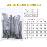 1460pcs/lot 73Value x 20pcs 2512 1W 0R - 910K SMD SMT Chip Resistor Assortment Kit set