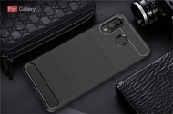 Carristo Samsung Galaxy A8 Star Back Case Cover Carbon Fiber Brushed TPU Silicone Soft Casing Phone
