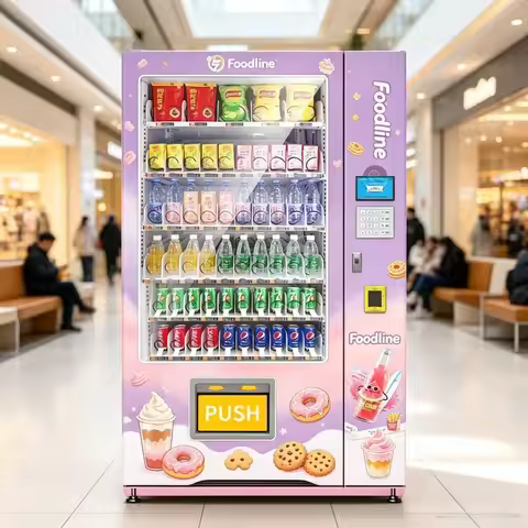 FL Cold Drink Vending Machine Beverage Smart Fridge Energy Drink Vending Machine