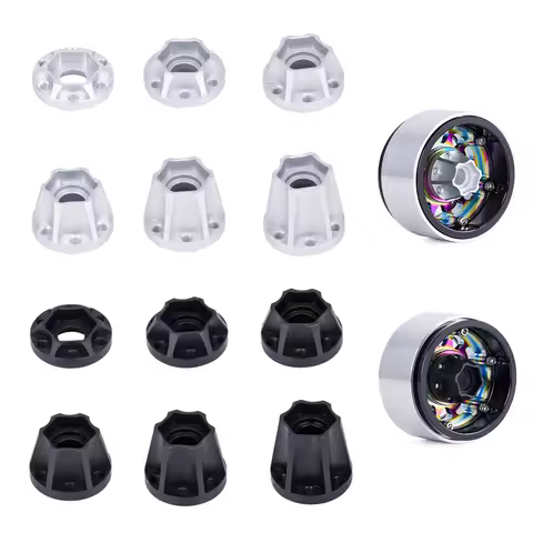 Aluminum Alloy Wheel Hex Hub 6/9/12/15/18/21mm for 1/10 RC Crawler Car 1.9 2.2 Wheels Rim Axial SCX1