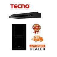 TECNO 2 Zone Ceramic Hob BUNDLE With Slim Line Hood