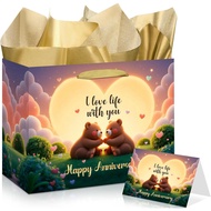 Beg Hadiah Ulang Tahun Beruang Happy Anniversary I Love Life with You Beg Hadiah Ulang Tahun Perkahw