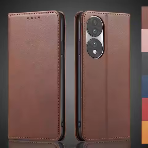 Magnetic attraction Leather Case for Huawei Honor 70 Honor70 6.67" Holster Flip Cover Case Wallet Ph