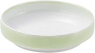 Ogiso Reinforced Porcelain Easy-Scoop Tableware (Extra Large), 6.7 inches (17 cm) Round Plate, Bokashi Grass