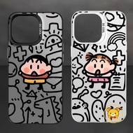 Cute Shin-chan Matte Phone Case For Vivo V40 V30 V30E V29 V29E India V27 V27E V25 V25E V23 V23E V21 