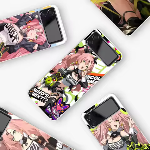 Mobile Phone Case for Samsung Galaxy Z Flip 4 3 5G Folding Transparent TPU Cover Zflip4 Zflip3 Nicol