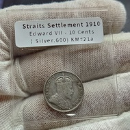 1901B Straits Settlement 10 Cents - Edward VII