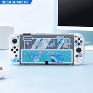 LUXMYTHEX Geekshare Nintendo Switch Oled Shark Party Case Nintendo Oled Accessories Protection Cover Premium Quality