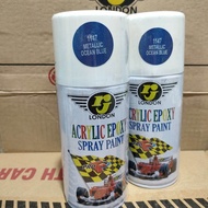 Pilok Pilox Cat Semprot RJ 300cc Metallic Ocean Blue 1147 Biru Tua Metalik 300cc Pilok RJ Cat RJ 300