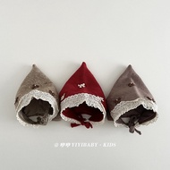 Baby Hats Winter Warm Cute Bow Lace Knit Hats 6-36 Months