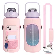 2L Water Bottle Copper Bottles Motivation Large Capacity Thermal Holder Bag Bottle Lid Bebware Accessories Is Not Include