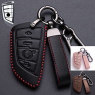 Real Leather Car Key Fob Case Cover For BMW 1 2 3 4 5 6 7 X1 X2 X3 X4 X5  X6 X7