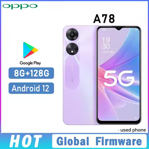 OPPO A78 5G SmartPhone Global firmware MTK Dimensity 700 Android 12 RAM 8GB ROM 128GB 6.56" camera 5