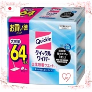 c. b. JAPAN.sg Bulk purchase Quickle Wiper, 16 sheets x 4 packs, 3D adsorption wet sheet, scent-free