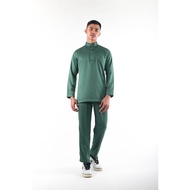 BM6063 Pazze Baju Melayu Modern Slim Fit -  Dusty Green