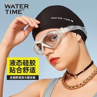 Gogal renang WaterTime kalis air dan anti kabut HD bingkai besar cermin mata lelaki wanita menyelam peralatan profesiona