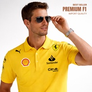 Ferrari F1 2025 Premium ImportPOLO Shirt – Ferrari Racing Men's Collared Shirt