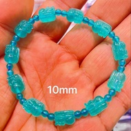 Super beautiful pure natural PI Xiu bracelet纯天然天河石貔貅手链
