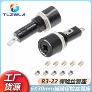 MO Preferred R3-22Fuse holder 10A250V Glass fuse holder, cross type6x30Fuse box FUSE High Temperatur