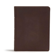 [sgstock] CSB Study Bible, Brown Genuine Leather: Faithful and True - [Leather Bound]