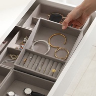 日本霜山 輕奢風絨面首飾收納盒(單格+戒指收納款)