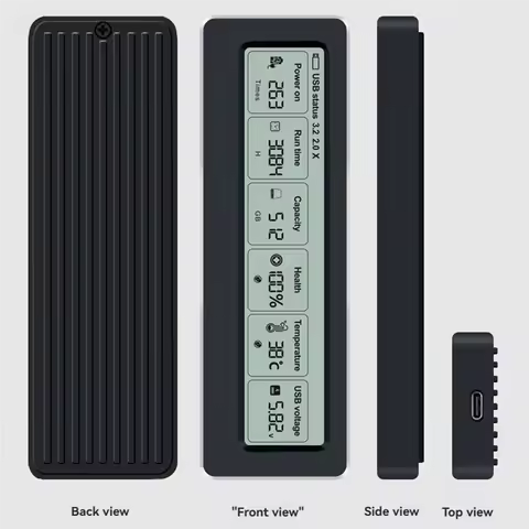 ABSQ-USB3.2 Gen2 Type-C 20Gbps M. 2 NVME SSD Case Pcie Enclosure Disk Box Tool Free M. 2 SSD Case NG