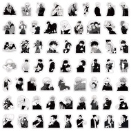 200/100PCS Hot Anime Jujutsu Kaisen Satoru Gojo Black and White Mixed Graffiti Stickers for Helmet Bicycle Han