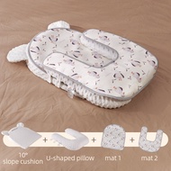 SUNVENO Portable Baby Anti-spill Milk Pillow Newborn Baby Feeding MattressesSpill proof Ramp Pad for 0-1 Year Newborns Different combinations