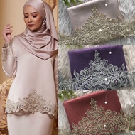 🔥SET JIMAT🔥SET COMBO KAIN PASANG LACE & KAIN KOSONG SIMPLE CANTIK BAJU NIKAH TUNANG KURUNG MODEN &PA