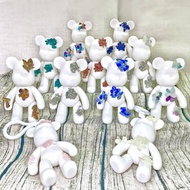 [SG In-Stock] Crystal Natural BearBrick Resin Crystal Chips Rose Quartz Lapis Lazuli Amethyst Labradorite Sandstone