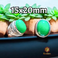 Chinese Jade Ring Size 15x20mm