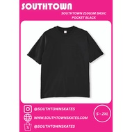 Southtown 210GSM Basic Pocket T-shirt Black