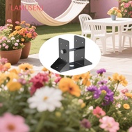 LAMUSENJ Deck Railing Support, Heavy-Duty Black Post Support Bracket, Support Steel 4x4 Inch/6x6Inch