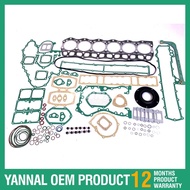 For Mitsubishi 6D16-TLE2A Kobelco SK220-6 SK250-6 SK330-6 6D16 Engine Gasket Kit