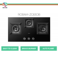 Robam ZG830B Built-In Gas Hob Extreme Heat 3 Burner (86cm/5kW) Flexi Size
