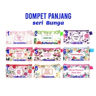 Dompet Panjang Motif Bunga Flower Shabby Chic Dompet Souvenir Wanita