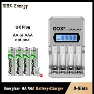1.2V Energizer AA/AAA Rechargeable Battery With GOX NIMH/NICD Rechargeable Battery Charger