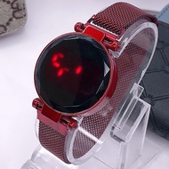 JAM TANGAN WANITA LED DIGITAL MAGNET TOUCH SCREEN IMPORT