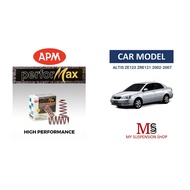 (APM Performax) Toyota Altis 2003-2007 Heavy Duty Sport Spring, Coil Spring, Lower Spring