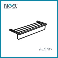 RIGEL Matte Black Towel Shelf R-TS6910-BM