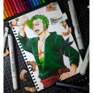 Anime paintingJasa anime can request A5