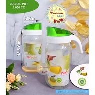 HEREVIN Jug Oil Pot 1000 ML /Pitcher Glass/Oil Pitcher
