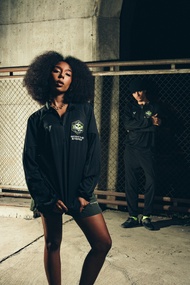 VOLT เสื้อแขนยาว GRAVITY 003 VOLT UNITED HALF ZIPPED BLACK