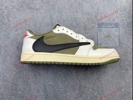 Nike Air Jordan 1 x Travis Scott AJ1倒勾 喬一倒鉤 耐克 低幫文化籃球鞋   size_36-45 46