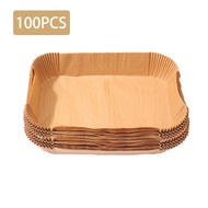 Rectangle Disposable Airfryer Baking Paper Liner Waterproof Oilproof Non-Stick Baking Mat for Ninja