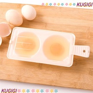 KUGIGI Egg Steamer Microwave Eggs 2 Eggs DIY Baking Cooker Steamer Tool Draining Egg Boiler